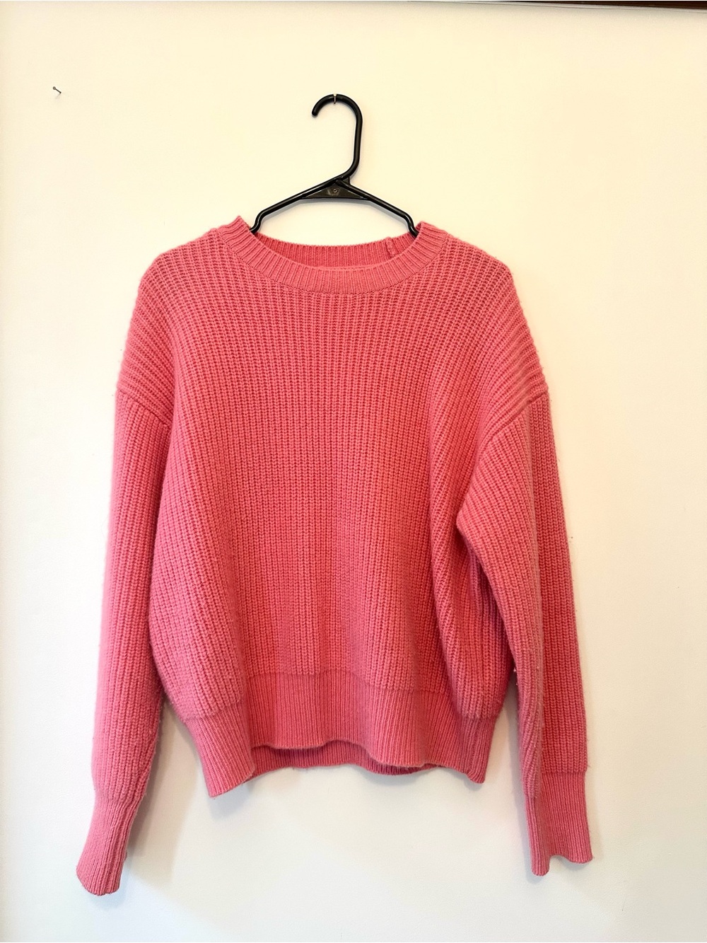 Zara Relaxed Pink Knit Sweater - Women's Crewneck
